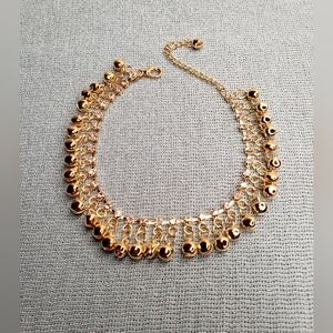 Elegant Gold Beaded Anklet